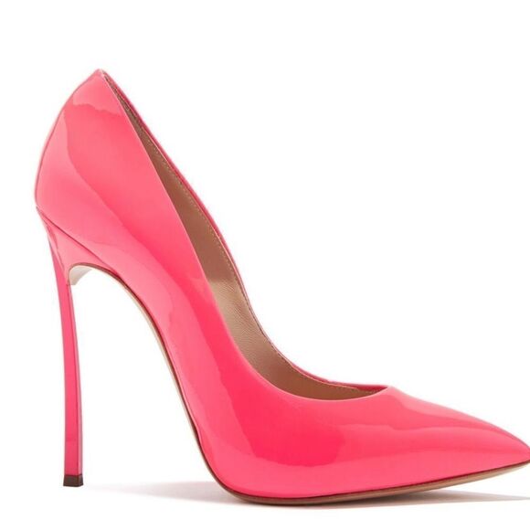 🆕🆕Casadei “Blade” Pump in Fluro Pink, 39.5🔥🔥 - Picture 1 of 11